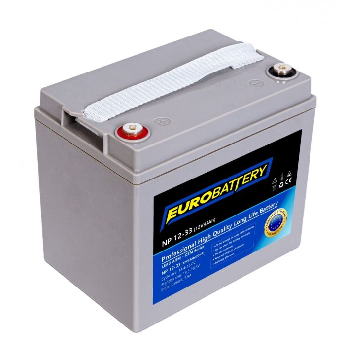 12v-33ah АКБ AGM EuroBattery NP 12-33 DZM (12в 33Ач)