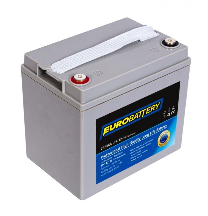 12v-36ah АКБ карбоновий EuroBattery JPC12-36 DZM (12в 36Аг)