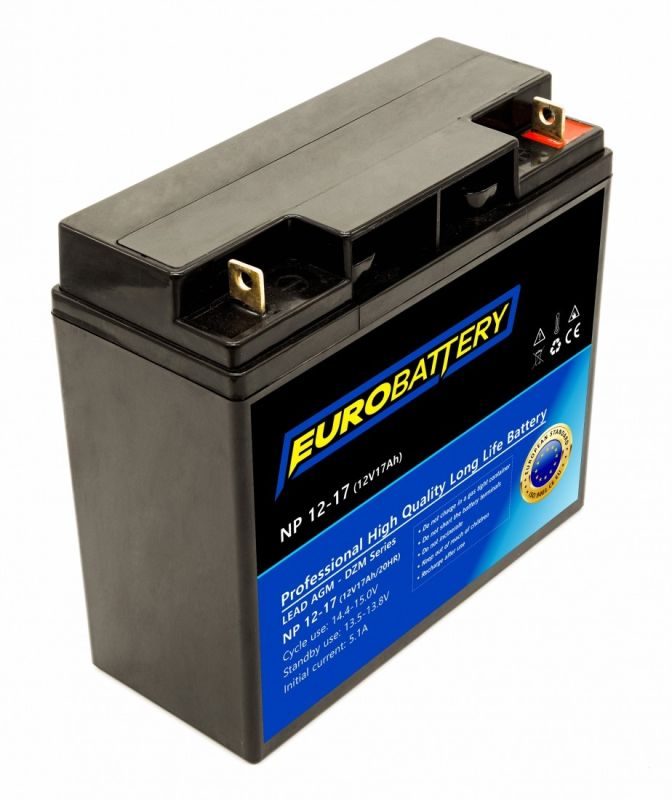 12v-17ah АКБ AGM EuroBattery NP 12-17 DZM (12в 17Ач)