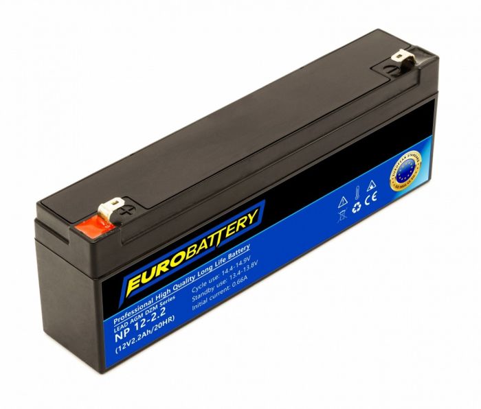 12v-2,2ah АКБ AGM EuroBattery NP 12-2.2 DZM (12в 2.2Ач)