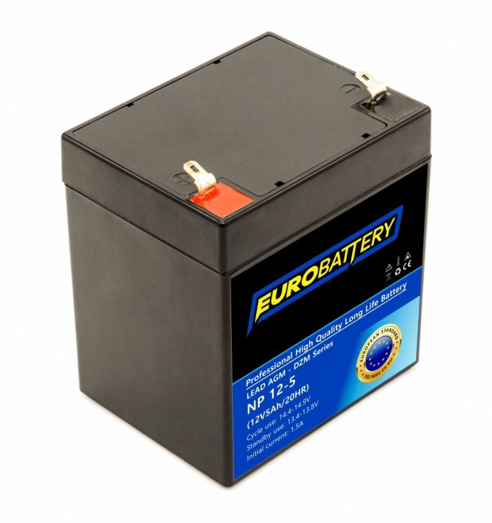 12v-5ah АКБ AGM EuroBattery NP 12-5 DZM (12в 5.0Ач)