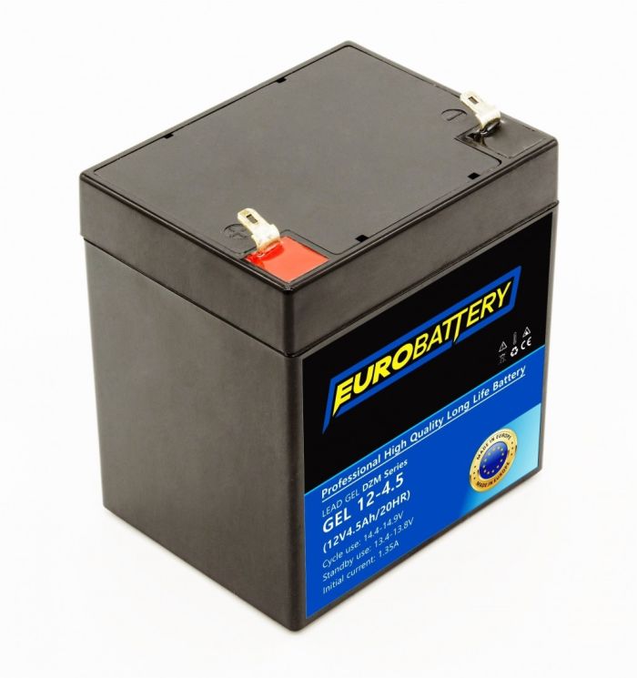 12v-4,5ah АКБ гелевий EuroBattery GEL 12-4.5 DZM (12в 4.5Аг)