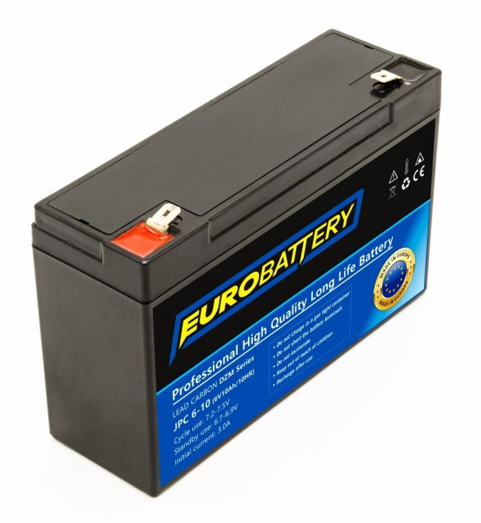 6v-10ah АКБ карбоновий EuroBattery JPC6-10 DZM (6в 10Аг)