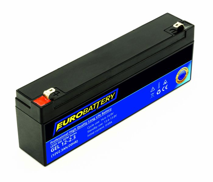 12v-2,3ah АКБ гелевий EuroBattery GEL 12-2.3 DZM (12в 2.3Аг)