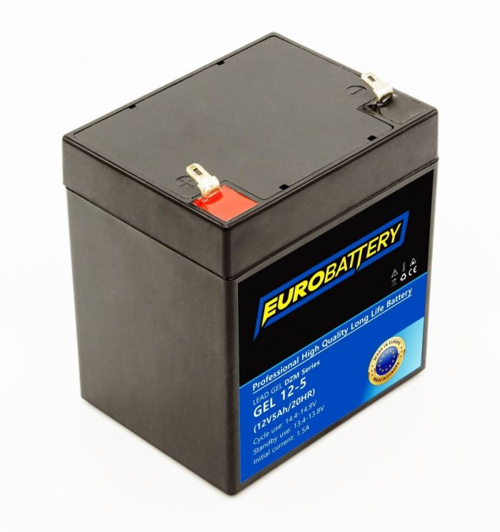 12v-5ah АКБ гелевий EuroBattery GEL 12-5 DZM (12в 5.0Аг)