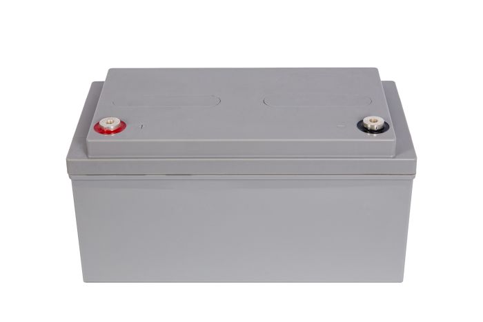 Корпус 12V 65Ah Акумулятора ABS пластик, Сірий, під Літієві та LiFePo4 збірки