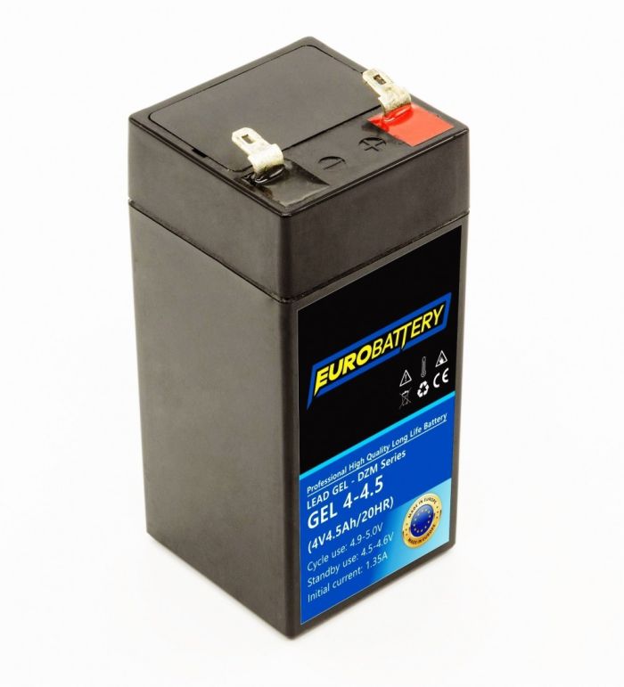 4v-4,5ah АКБ гелевий EuroBattery GEL 4-4 DZM (4в 4.5Аг)