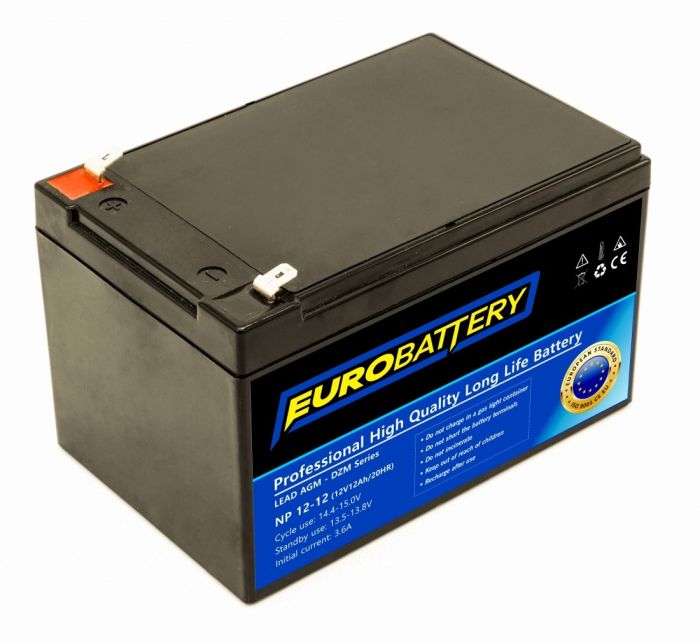 12v-12ah АКБ AGM EuroBattery NP 12-12 DZM (12в 12Ач)