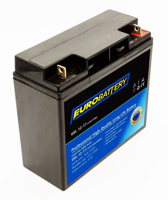 12v-17ah АКБ гелевий EuroBattery GEL 12-17 DZM (12в 17Аг)