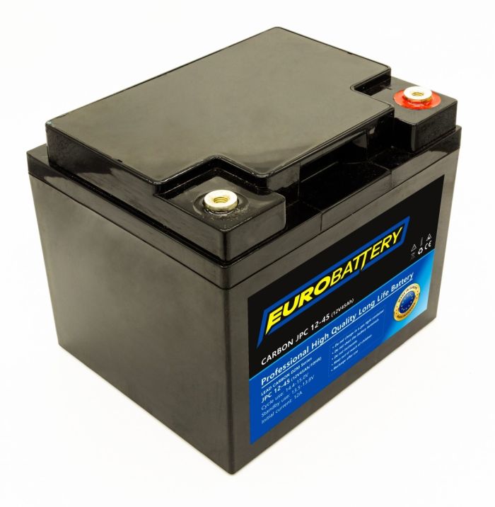 12v-45ah АКБ карбоновий EuroBattery JPC12-45 DZM (12в 45Аг)