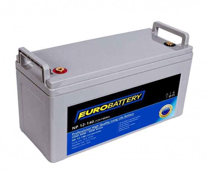 12v-140ah АКБ AGM EuroBattery NP 12-140 DZM (12в 140Ач)