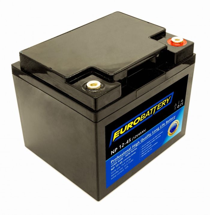 12v-45ah АКБ AGM EuroBattery NP 12-45 DZM (12в 45Ач)