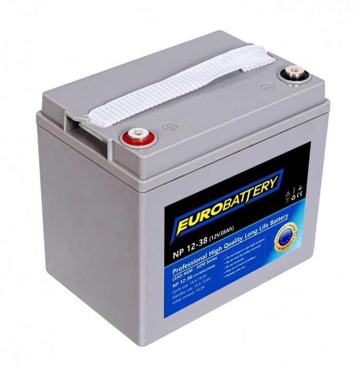 12v-38ah АКБ AGM EuroBattery NP 12-38 DZM (12в 38Ач)