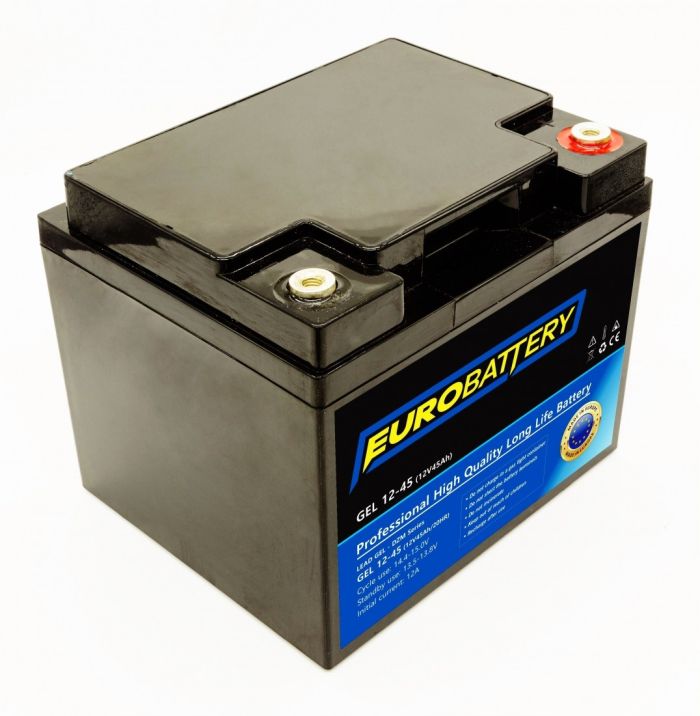12v-45ah АКБ гелевий EuroBattery GEL 12-45 DZM (12в 45Аг)