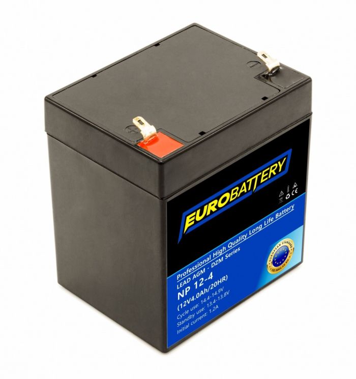 12v-4ah АКБ AGM EuroBattery NP 12-4 DZM (12в 4.0Ач)