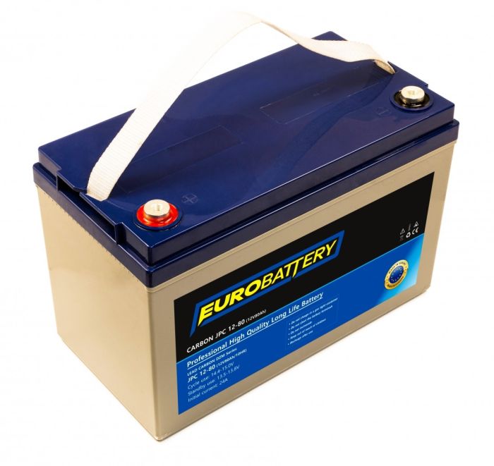 12v-80ah АКБ карбоновий EuroBattery JPC12-80 DZM (12в 80Аг)