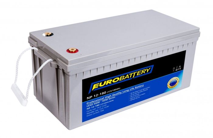 12v-180ah АКБ AGM EuroBattery NP 12-180 DZM (12в 180Ач)