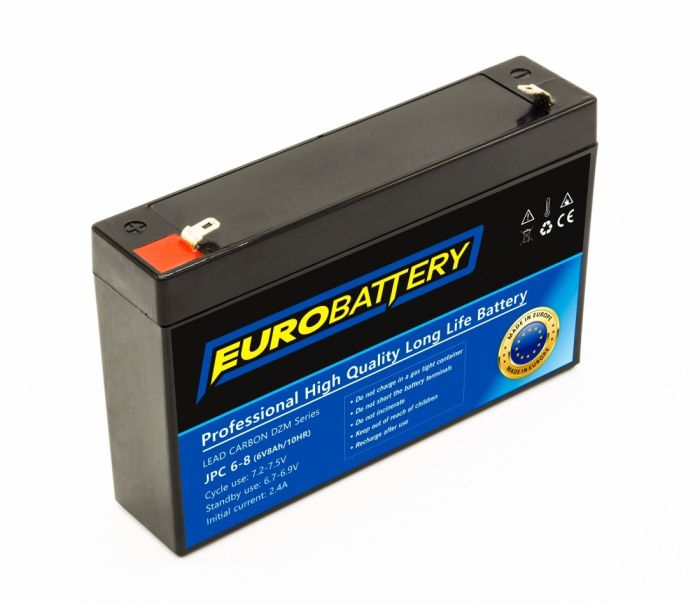 6v-8ah АКБ карбоновий EuroBattery JPC6-8 DZM (6в 8Аг)