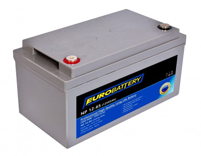 12v-65ah АКБ AGM EuroBattery NP 12-65 DZM (12в 65Ач)