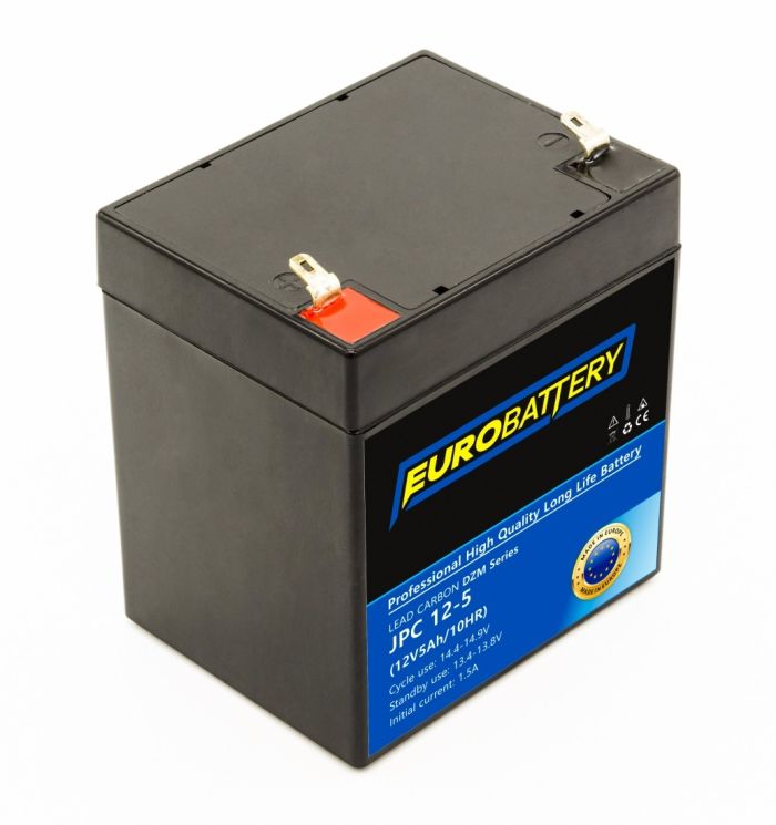 12v-5ah АКБ карбоновий EuroBattery JPC12-5 DZM (12в 5.0Аг)